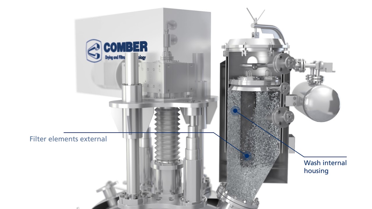 COMBER Pressofiltro® - Nutsche Filter & Filter Dryer (New Animation)