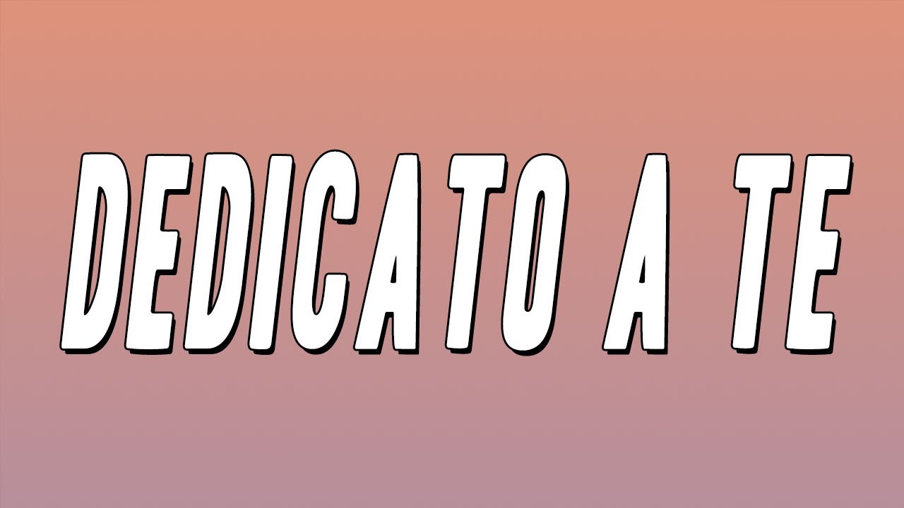 Le Vibrazioni - Dedicato a te (Testo)