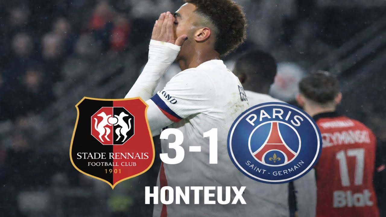  RENNES-PSG 3-1 J22 DE LIGUE 1 