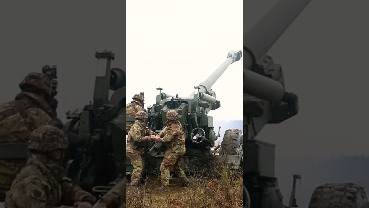 How Artillery Crews Operate the 155mm FH70 Howitzer