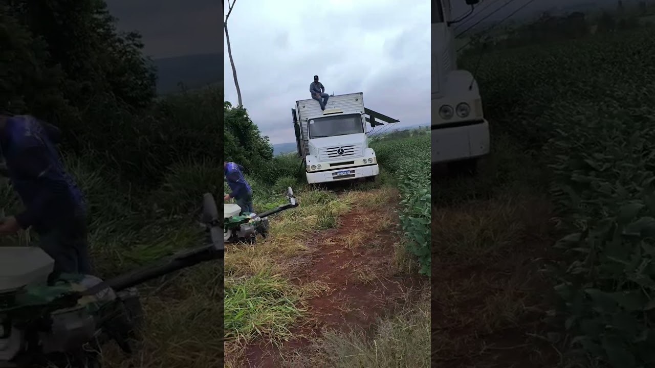 PULVERIZA&Ccedil;&Atilde;O COM DRONE @agrontk