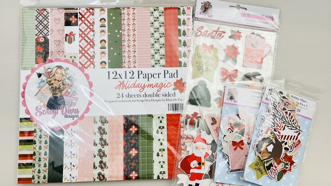 Коллекция праздничной волшебной бумаги Scrap Diva Designs @ScrapDiva29 #scrapdivadesigns #christm...
