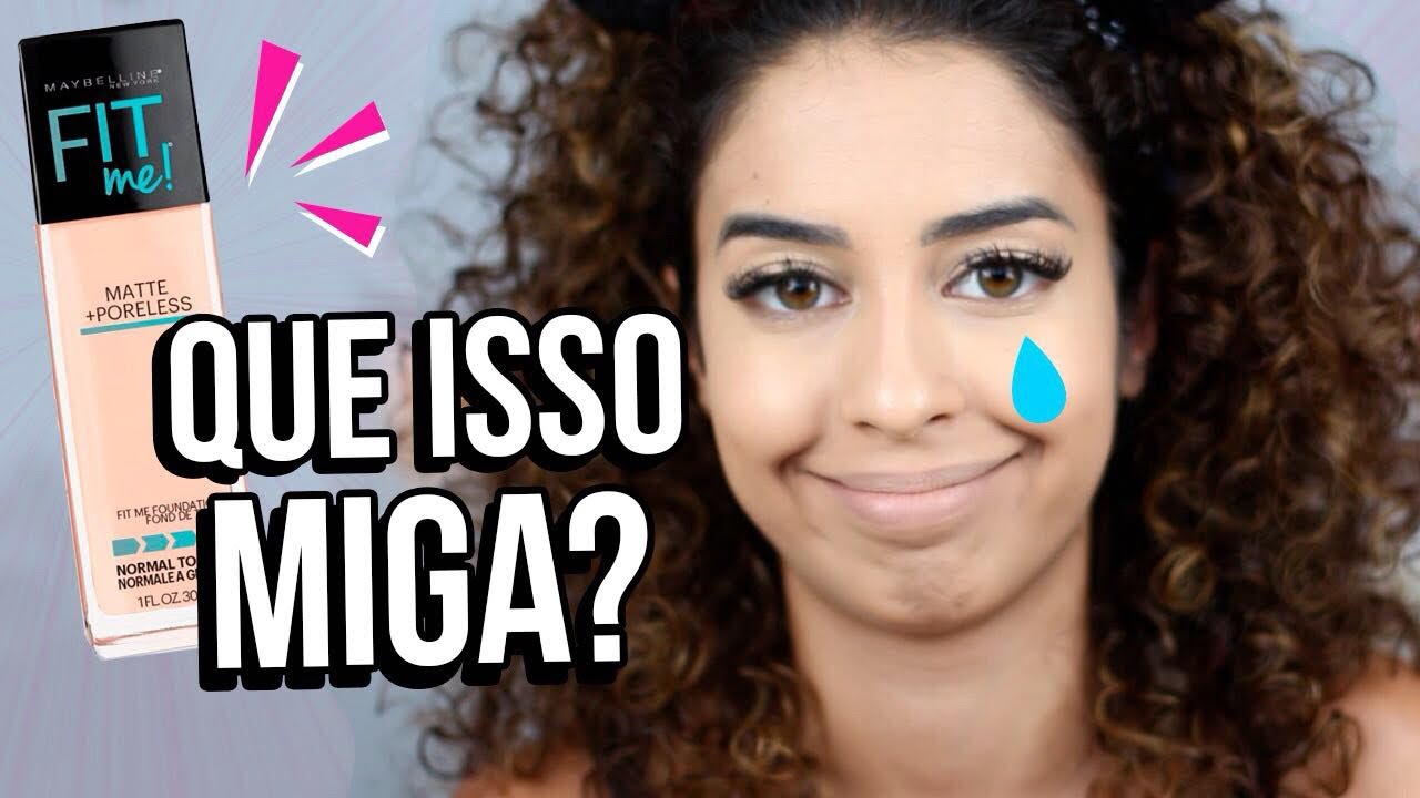 TESTEI A BASE FIT ME DA MAYBELLINE | A BASE DA MINHA VIDA