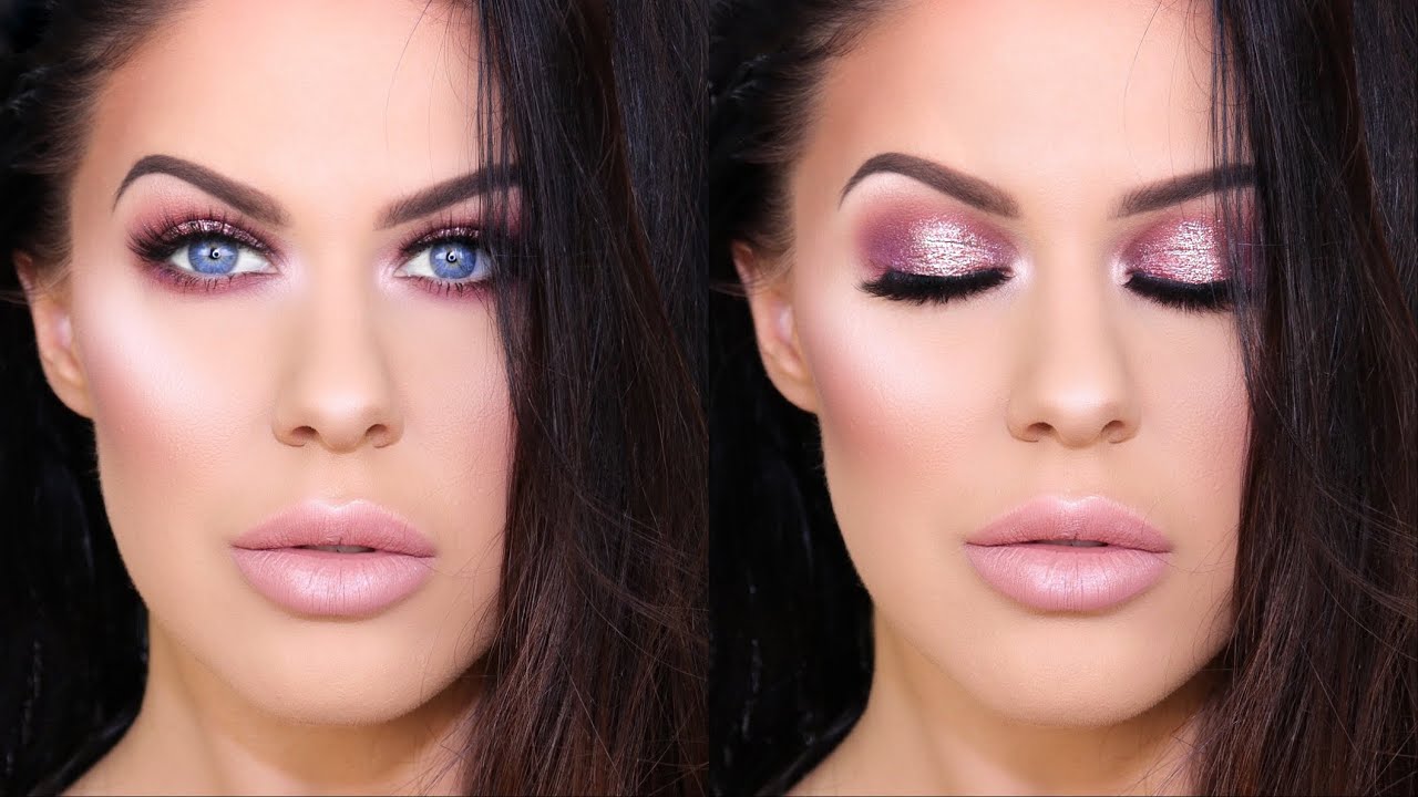 GET READY WITH ME!! | WEARABLE  HOLIDAY GLITTER MAKEUP!!