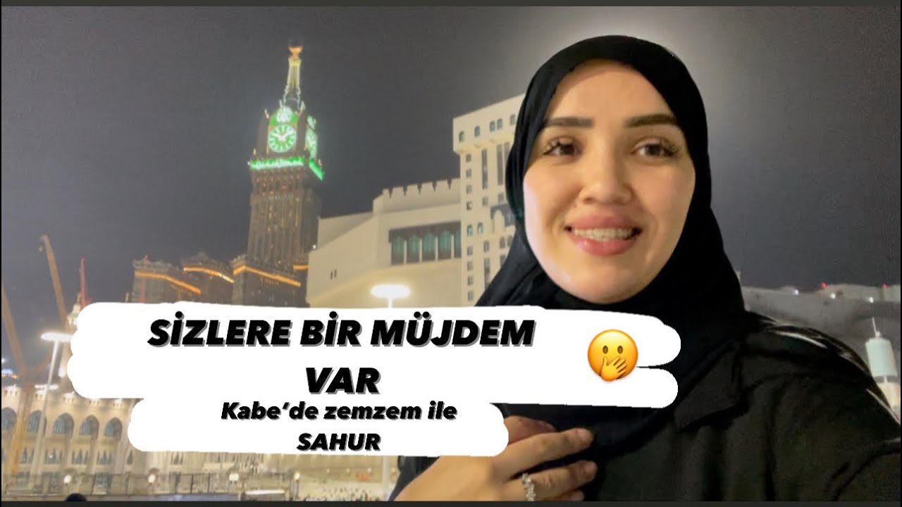 MEKKE’de SADECE ZEMZEM İLE SAHUR YAPTIK🕋SİZLERE BİR HABERİM VAR🤭