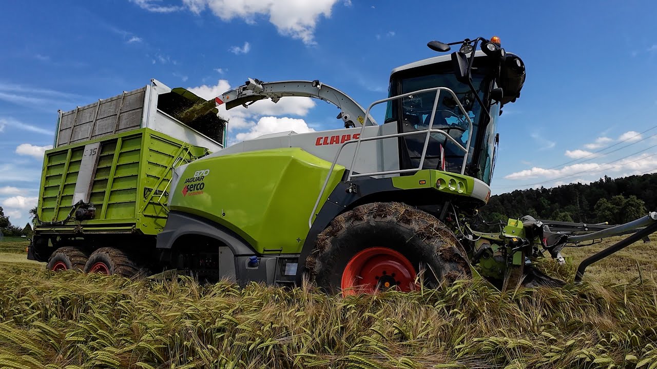 Bunkerhäcksler Claas Field Shuttle und Orkel Dens-X bei der GPS Ernte 🇨🇭🌾