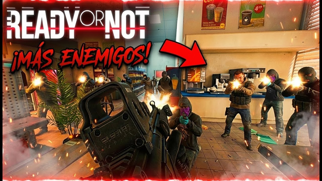 Puse ENEMIGOS al MAXIMO y esto PASO... - Ready Or Not GAMEPLAY