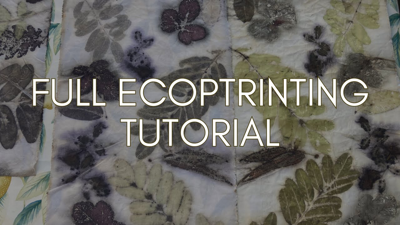 Full Ecoprinting Tutorial - Redgum Eucalyptus on Wool Gauze Twill