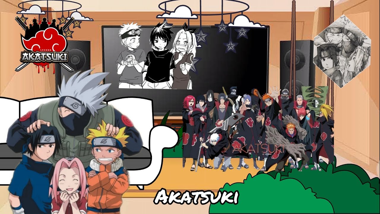 •|✨️💗|• Time 7 react ao rap da akatsuki •|🇧🇷❤️|• Naruto shippuden { M3M3 } gacha ♡