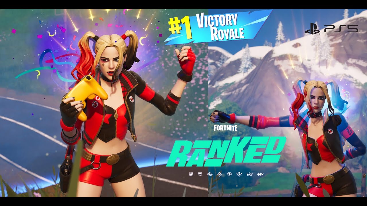 Fortnite Solo Ranked Zero Build Rebirth Harley Quinn Skin Gameplay Chapter 6 Season 2