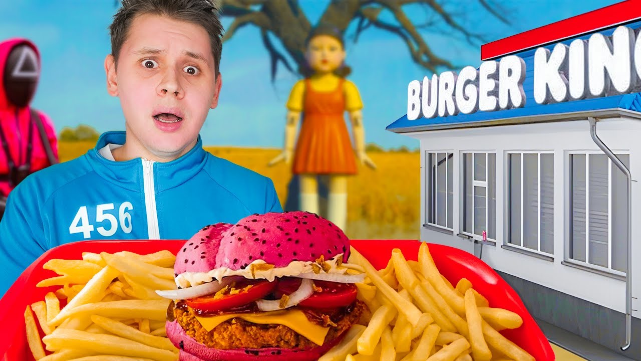 Neues SQUID GAME MENÜ bei BURGER KING TESTEN! - Lohnt sich der Hype?