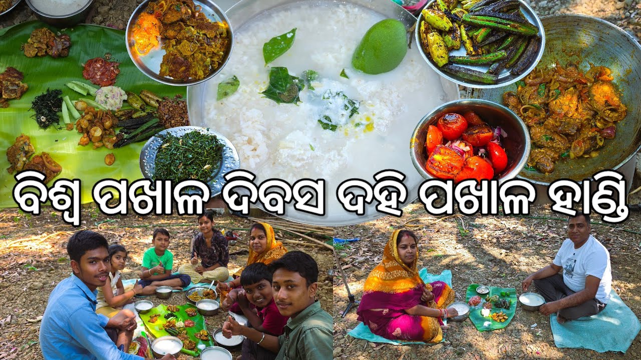 ବିଶ୍ଵ ପଖାଳ ଦିବସ ଗାଁରେ ଦହି ପଖାଳ ହାଣ୍ଡି 😋 ସରିଲା l Biswa Pakhala Dibasa 2026 