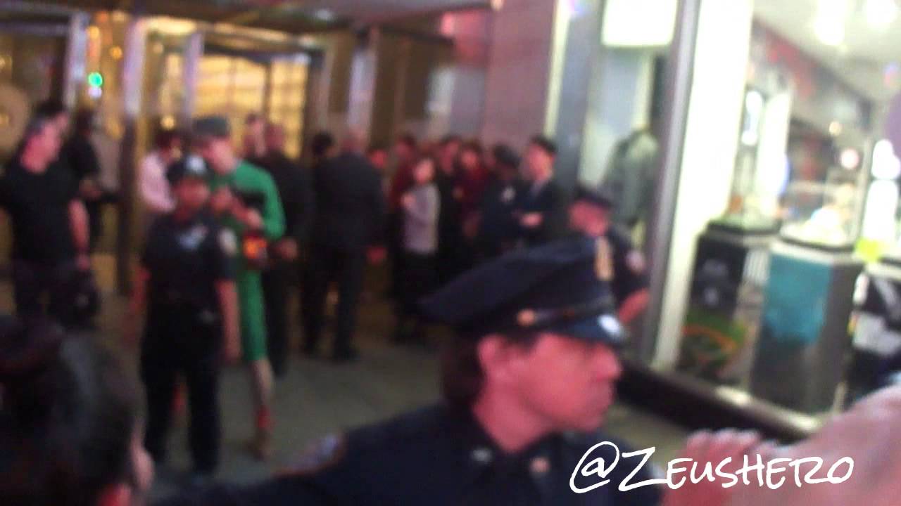 B.A.P. Going back in MTVK studios @ Times Square NYC 130516