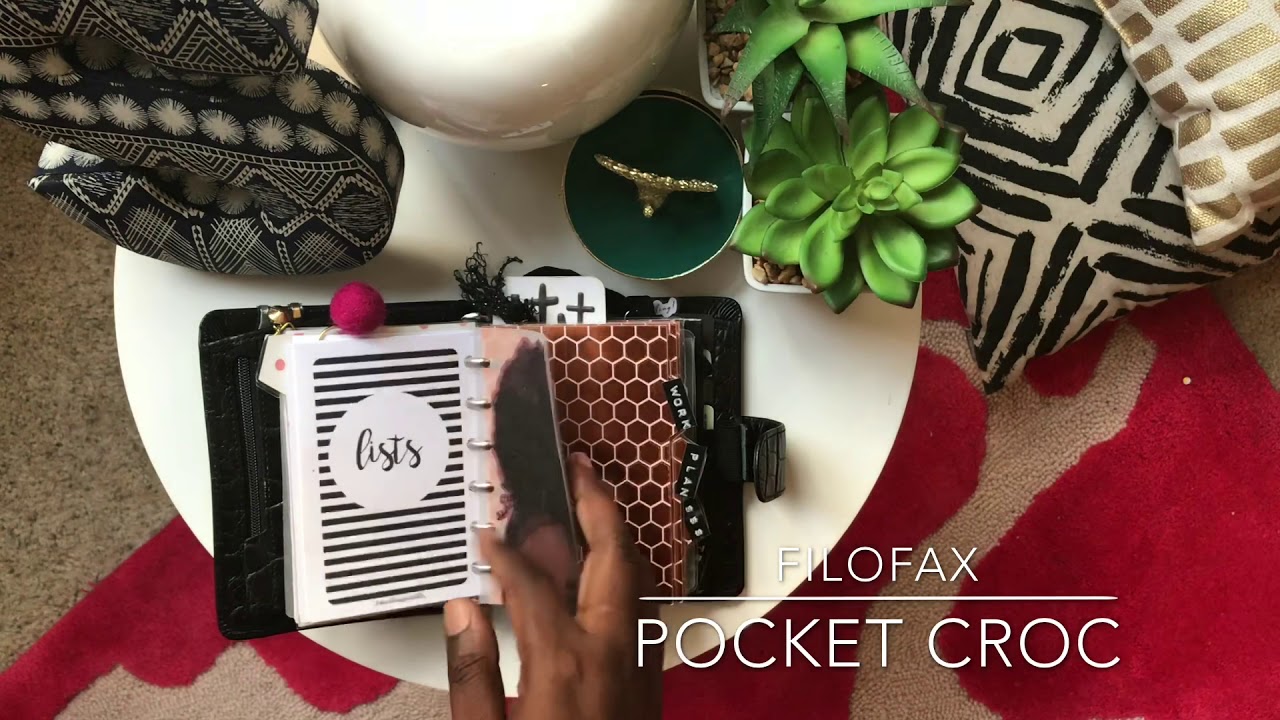 NEW | The Classics | Filofax Pocket Croc