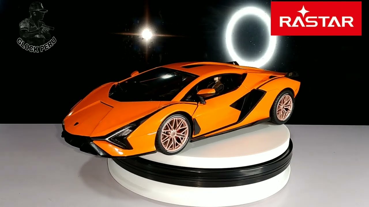 Umboxing LAMBORGHINI COLLECTION RASTAR SIÁN FKP 37 ESCALE 1.14 ORANGE SPORT CAR/VEHICLE