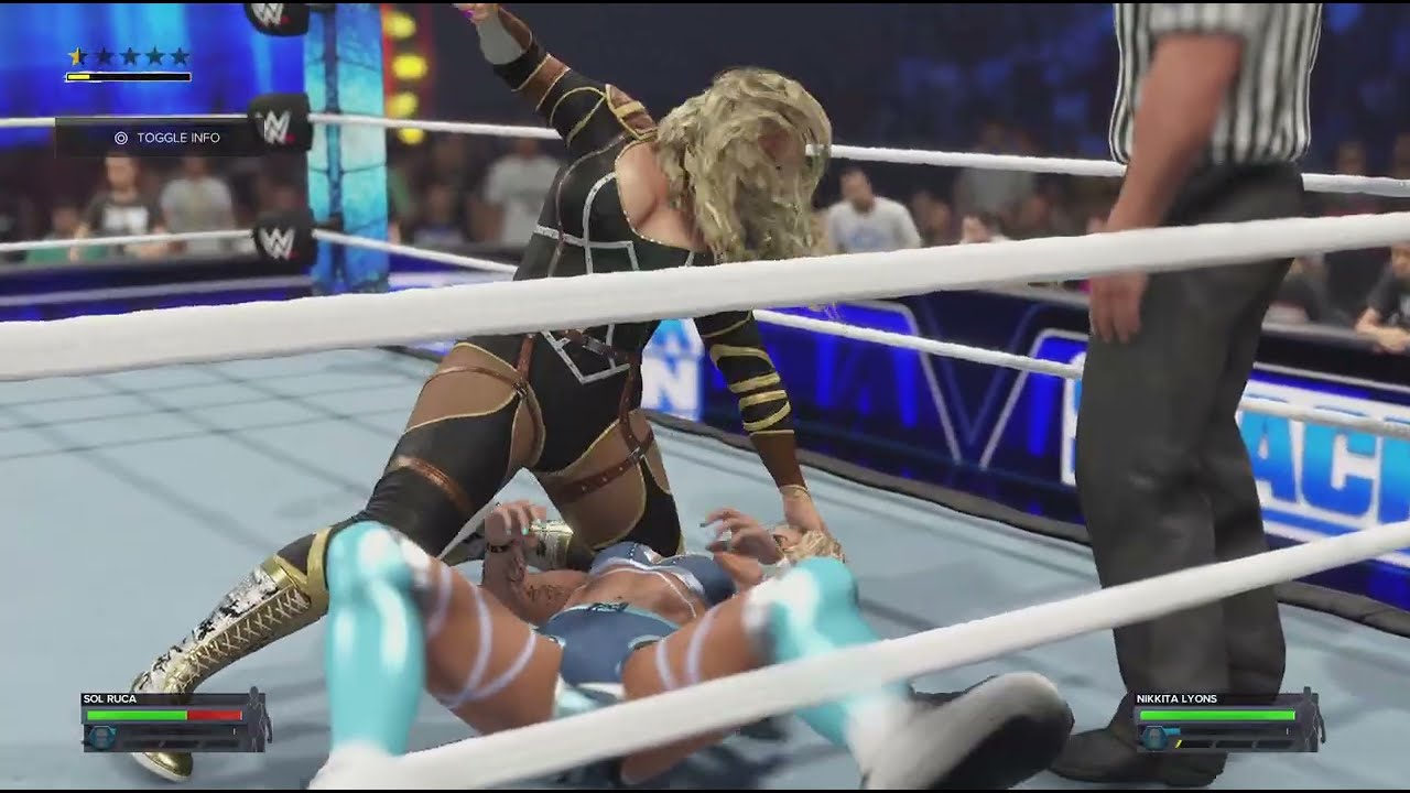 WWE 2K24 SmackDown Nikkita Lyons vs. Sol Ruca