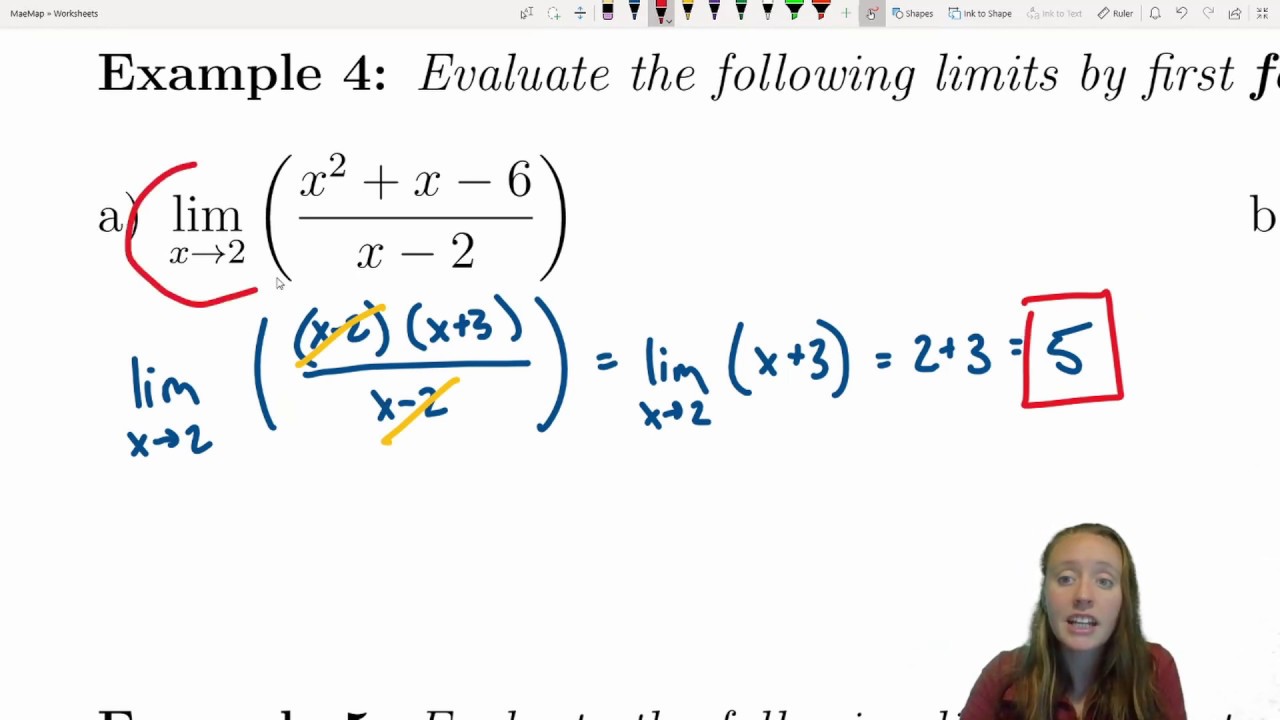 Evaluate Simple Limits- (Calc1-Examples#3)