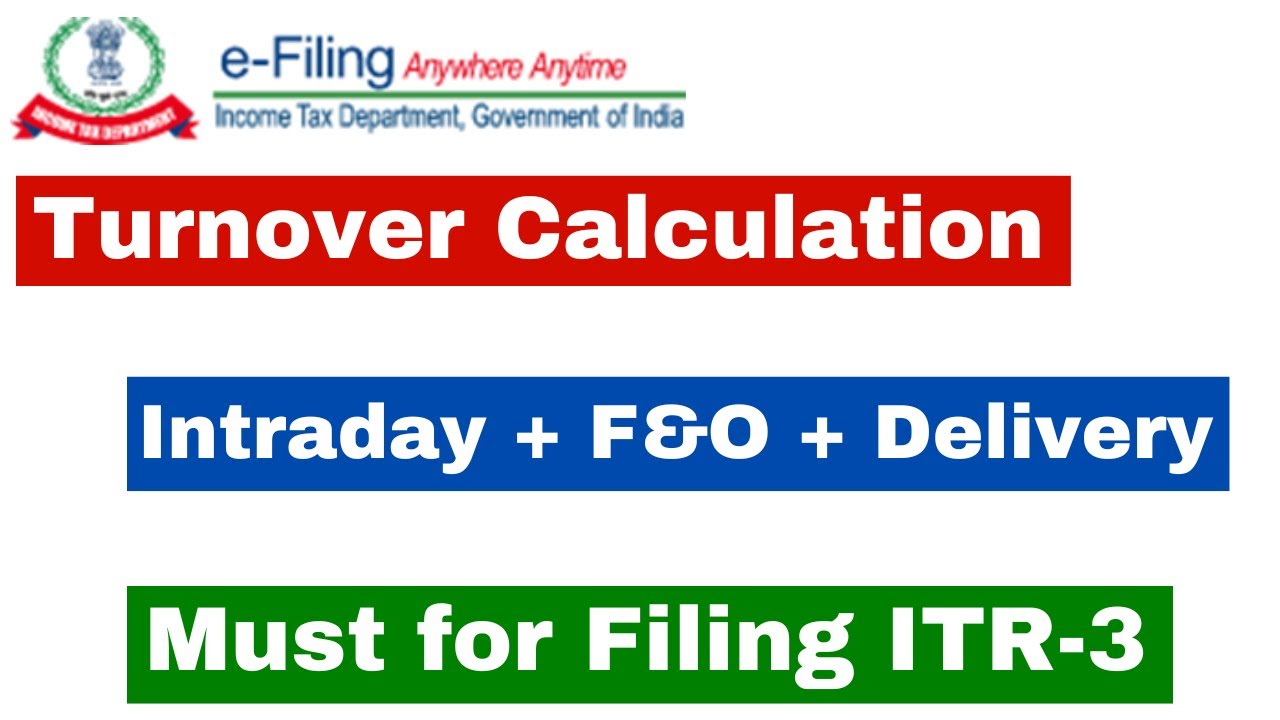 How to Calculate Turnover on Intraday, F&O & Delivery I Turnover on Intraday and F&O II Tax Audit II
