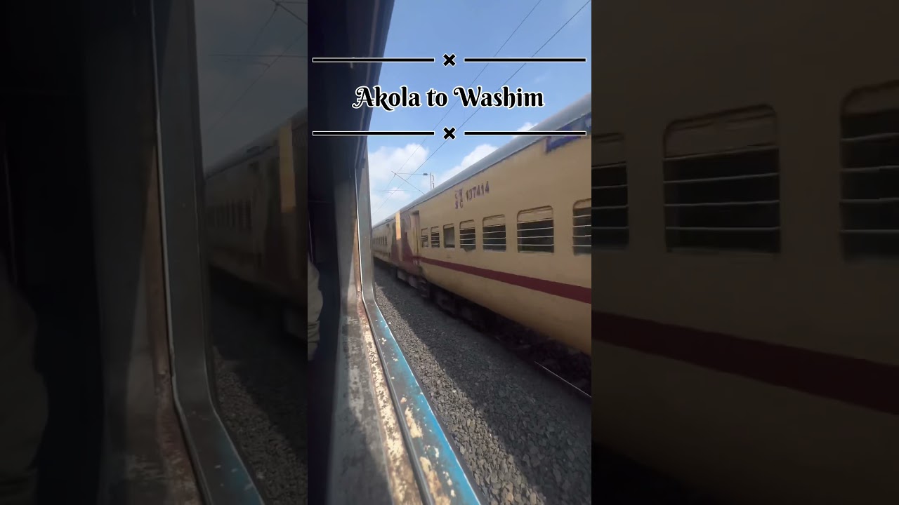 Mini vlog Washim to akola by train journey #minivlog #shorts #youtubeshorts
