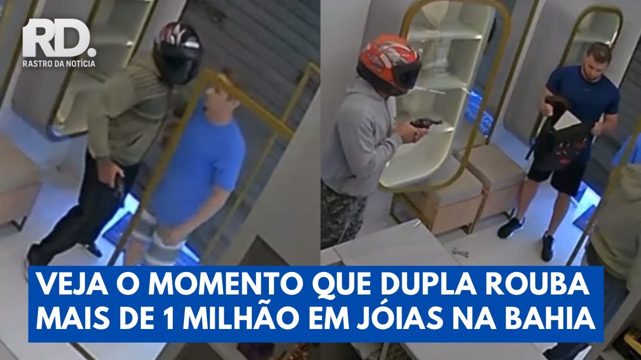 Bandidos invadem joalheria na Bahia e roubam mais de R$ 1 milhão em joias | Rastro da Notícia