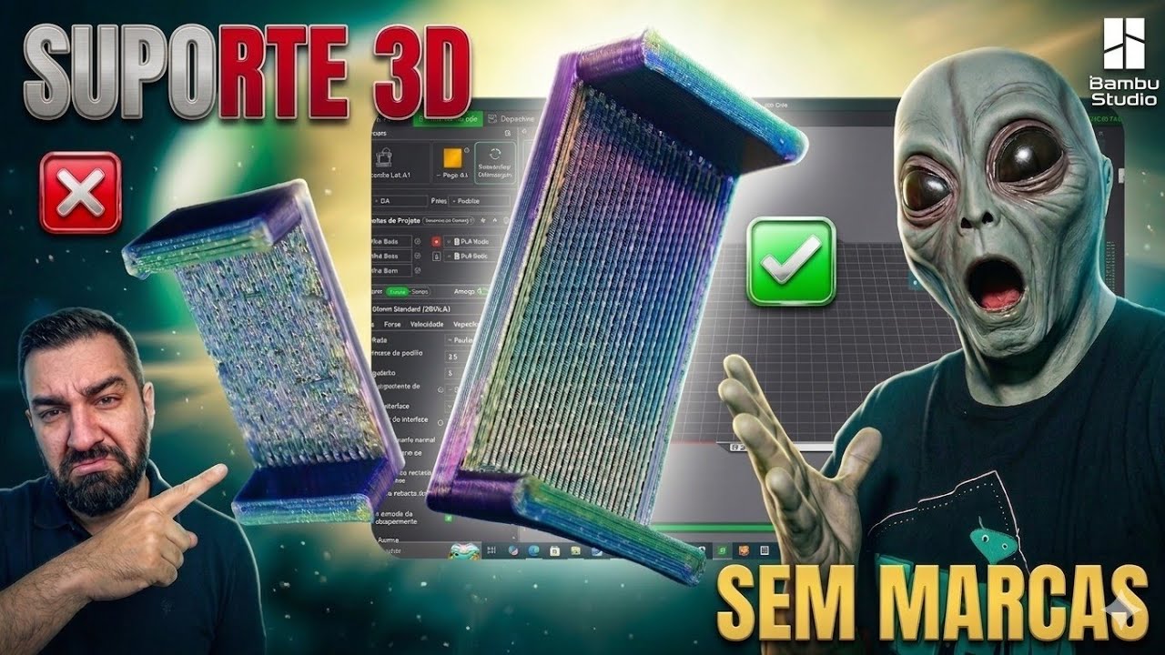 Suporte 3D Perfeito: Como imprimir SEM MARCAS visíveis 😱