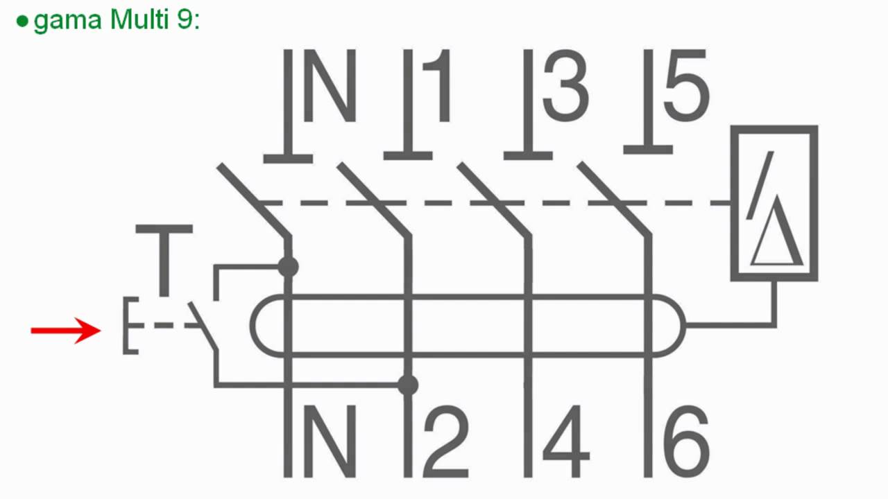 Funcionamiento del botón test en interruptores diferenciales (redes trifásicas) Schneider Electric
