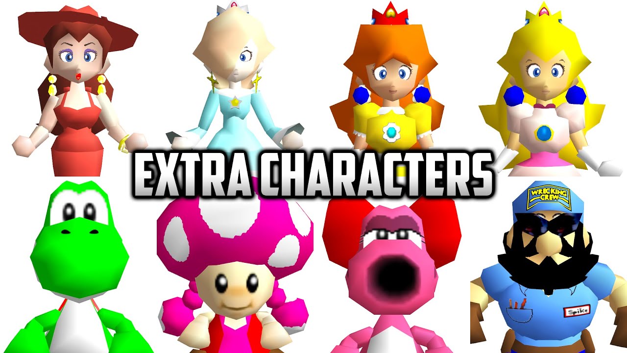 ⭐ Super Mario 64 PC Port - Extra Characters v8.1