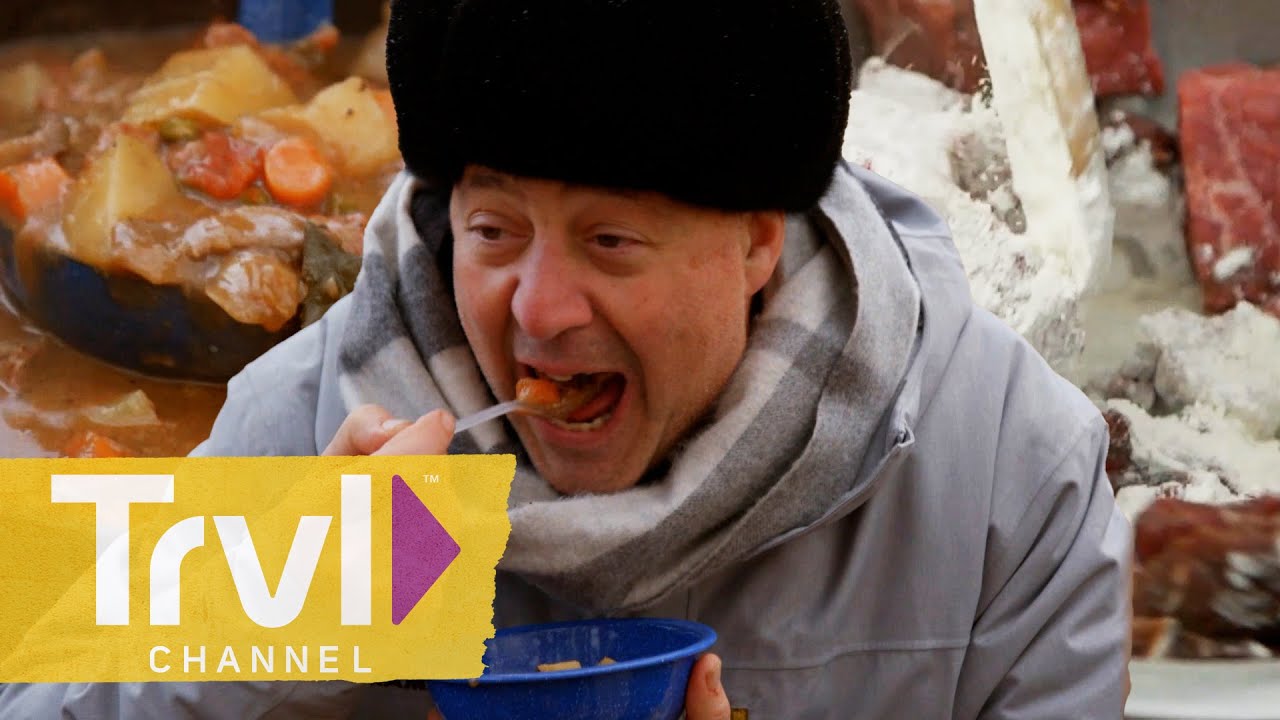 Elk Tongue and Son of a Gun Stew | Bizarre Foods With Andrew Zimmern | Travel Channel