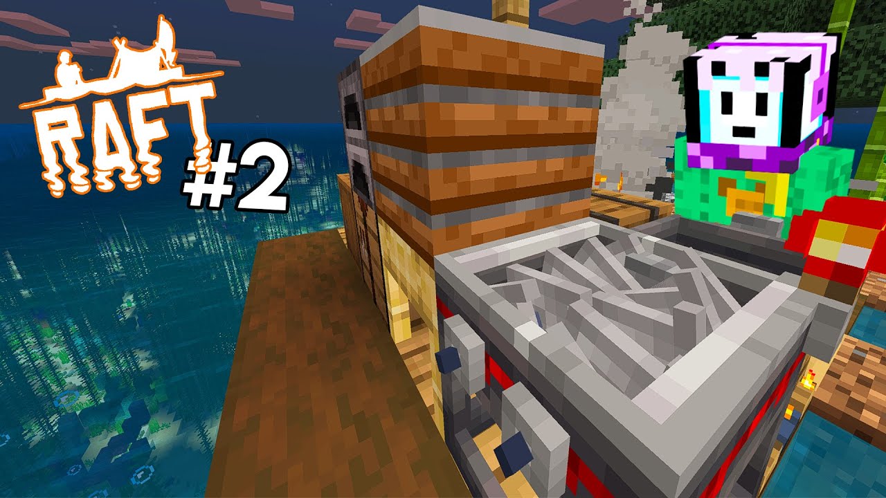 AKU BUAT TEKNOLOGI ZAMAN NOW UNTUK BERTAHAN HIDUP DI ATAS PERAHU (Minecraft Raft Survival #2)
