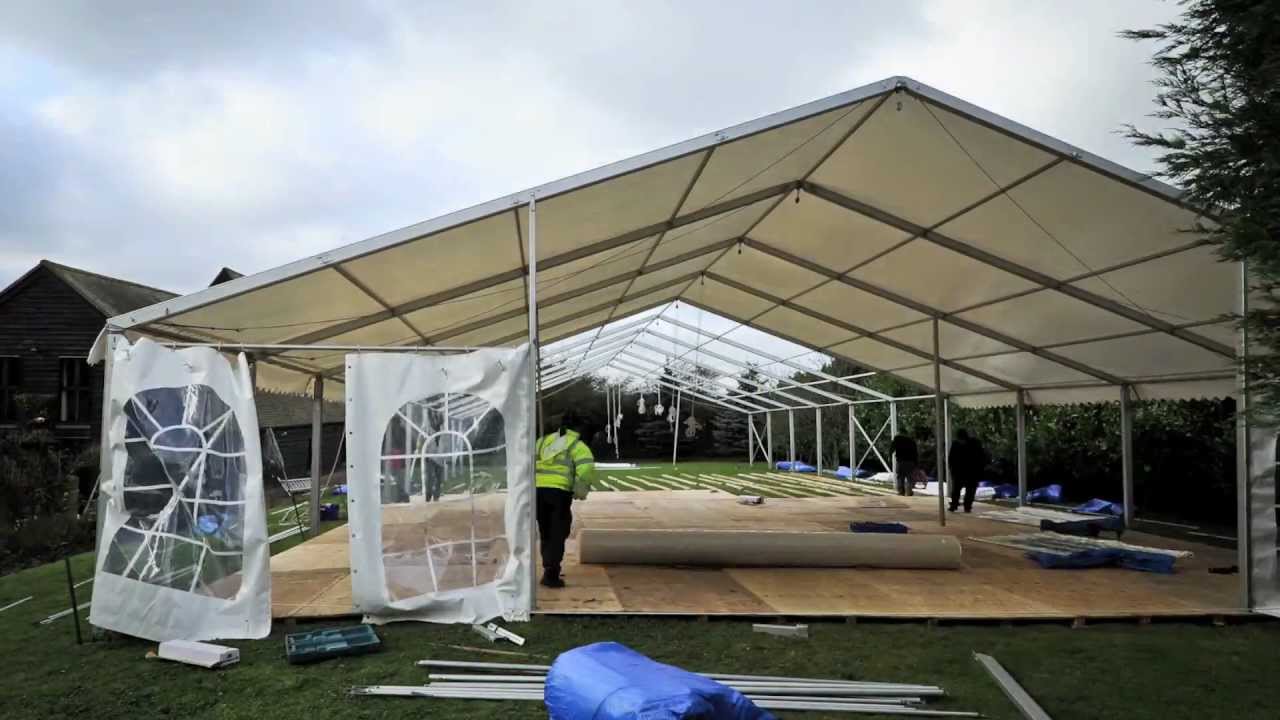 Perfect Day Marquees Time Lapse of a 40' Marquee being erected