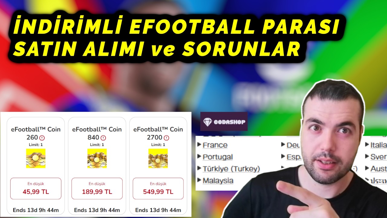 İNDİRİMLİ EFOOTBALL PARASI ALIMI (CODASHOP) NASIL ALINIR ? SORUNLAR ? eFootball 2026 Mobile