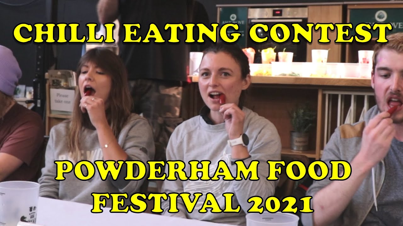 Chilli Eating Contest - Powderham Food Festival 2021