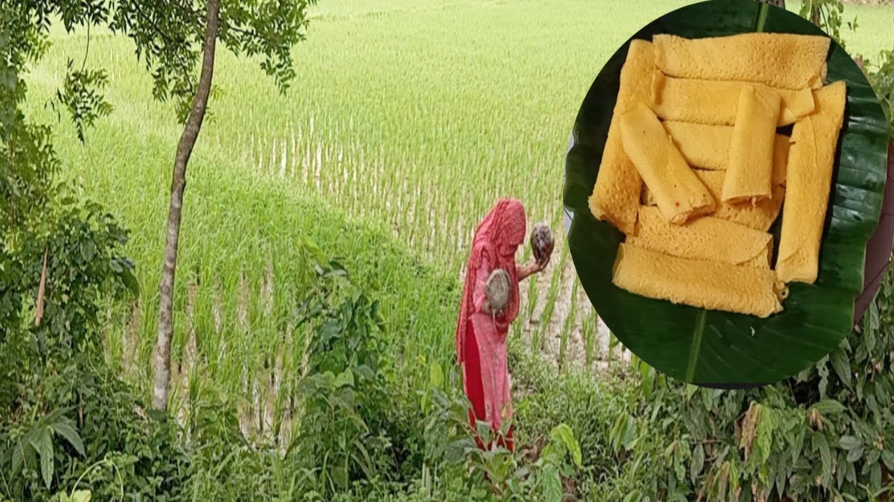 পল্লীগ্রামের 🌴ঐতিহ্যবাহী  তাল তিলের খিরসা  পাটিসাপটা পিঠা 🌴🍑🥥।।# Village life with Fatiha #