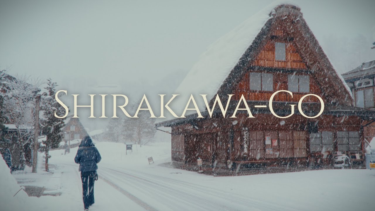 Snowfall in Shirakawa-go – Magical Winter Village Walk｜Japan Travel Vlog