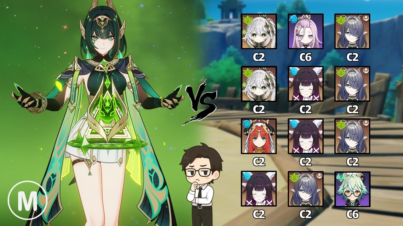 BIS Nefer Teams ? - DPS Comparison Luna IV Genshin Impact