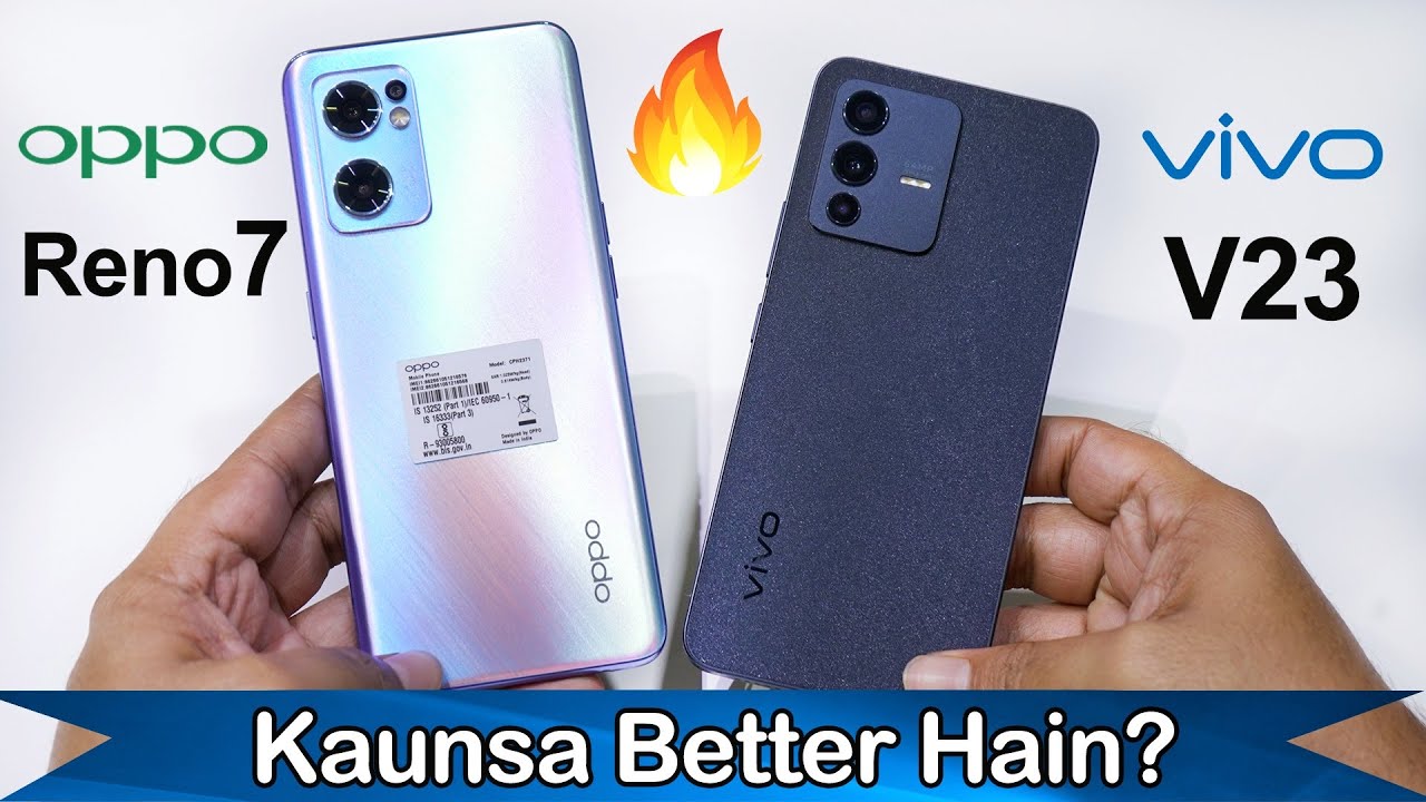 Oppo Reno 7 Vs Vivo V23 Full Comparison | Dimensity 900 Vs Dimensity 920 🔥
