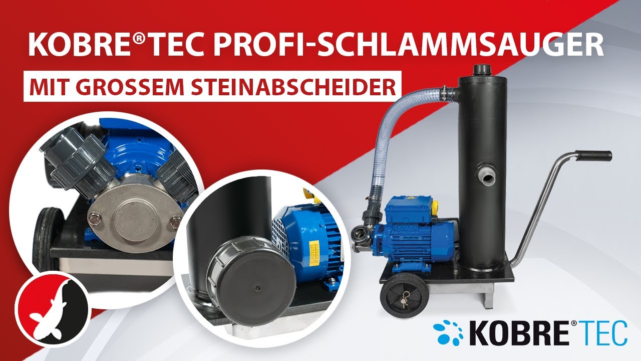 Kobre®Tec Profi-Schlammsauger mit grossem Steinabscheider