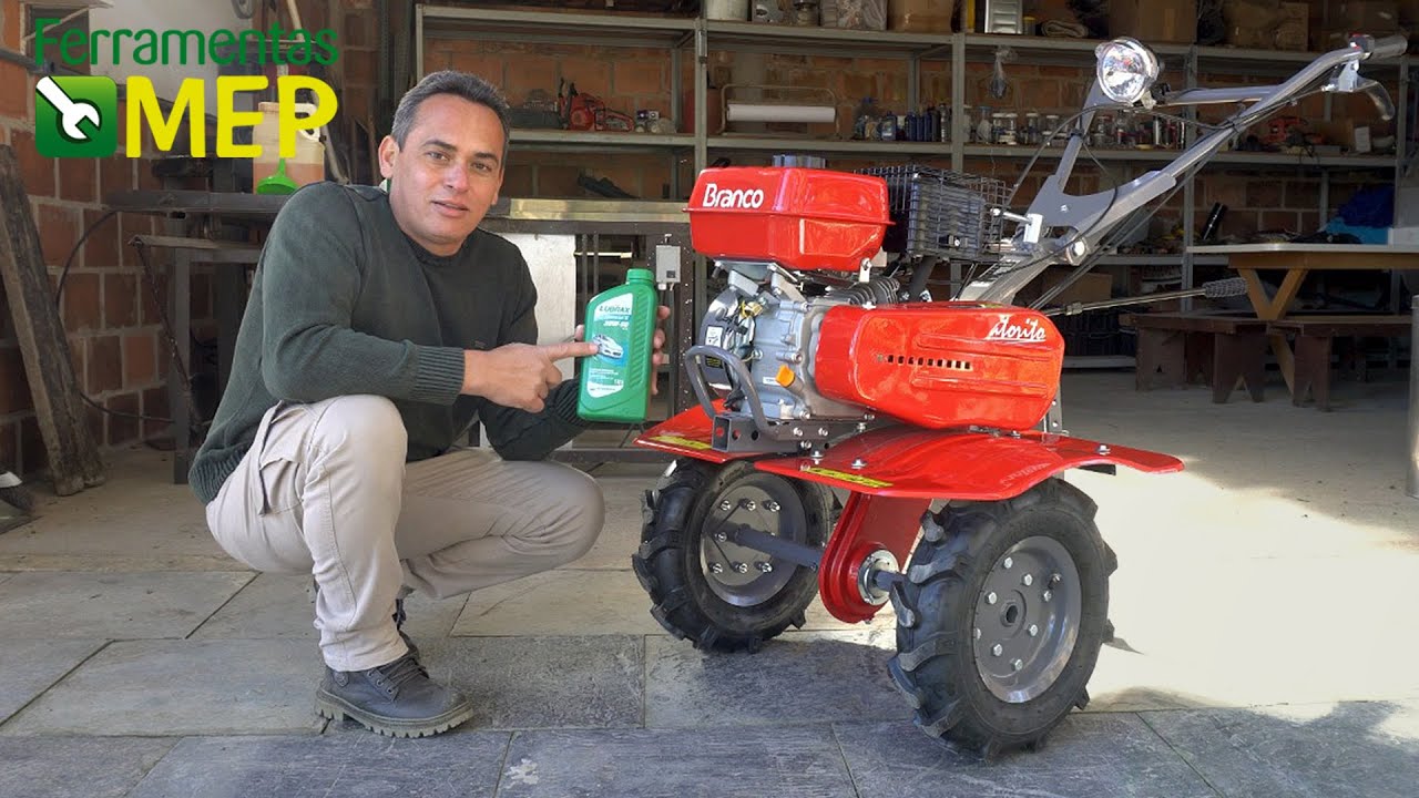 Motocultivador Branco Bttg 6,5hp 800 - Como colocar oleo