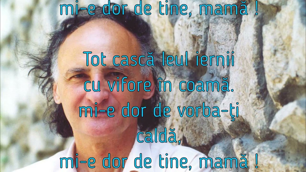 Dan Manciulea - Mi e dor de tine, Mamă !
