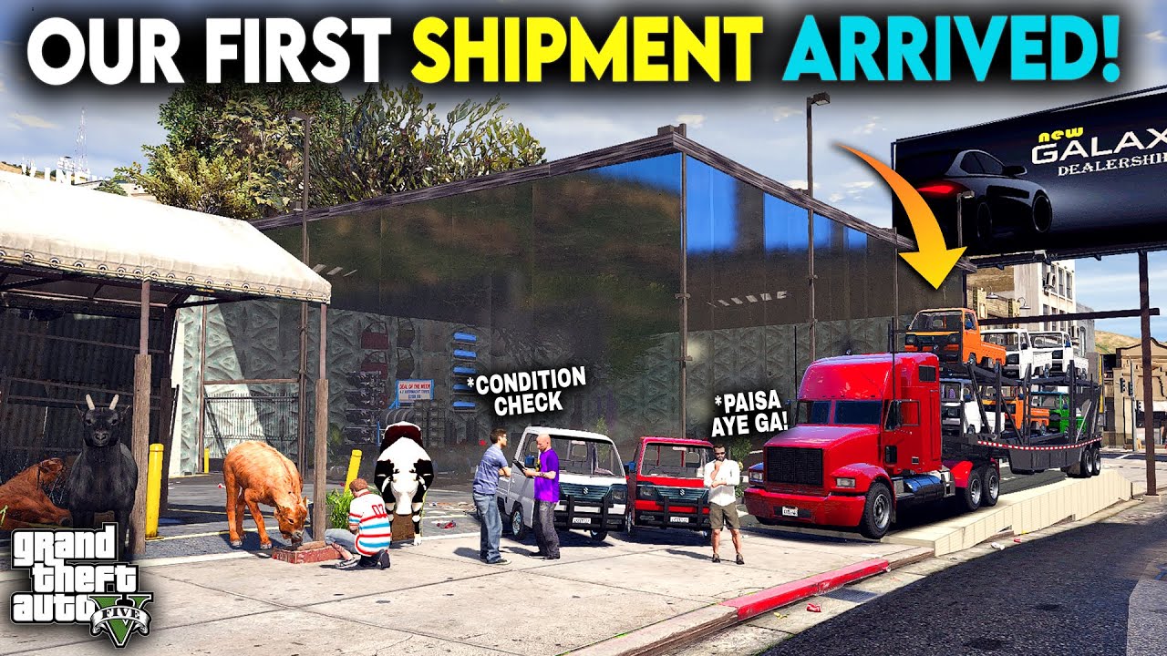 Michael and Saqib Brought their First SHIPMENT - Ravi Pickup truck - (Mandi Series S04) - GTA 5 Mods