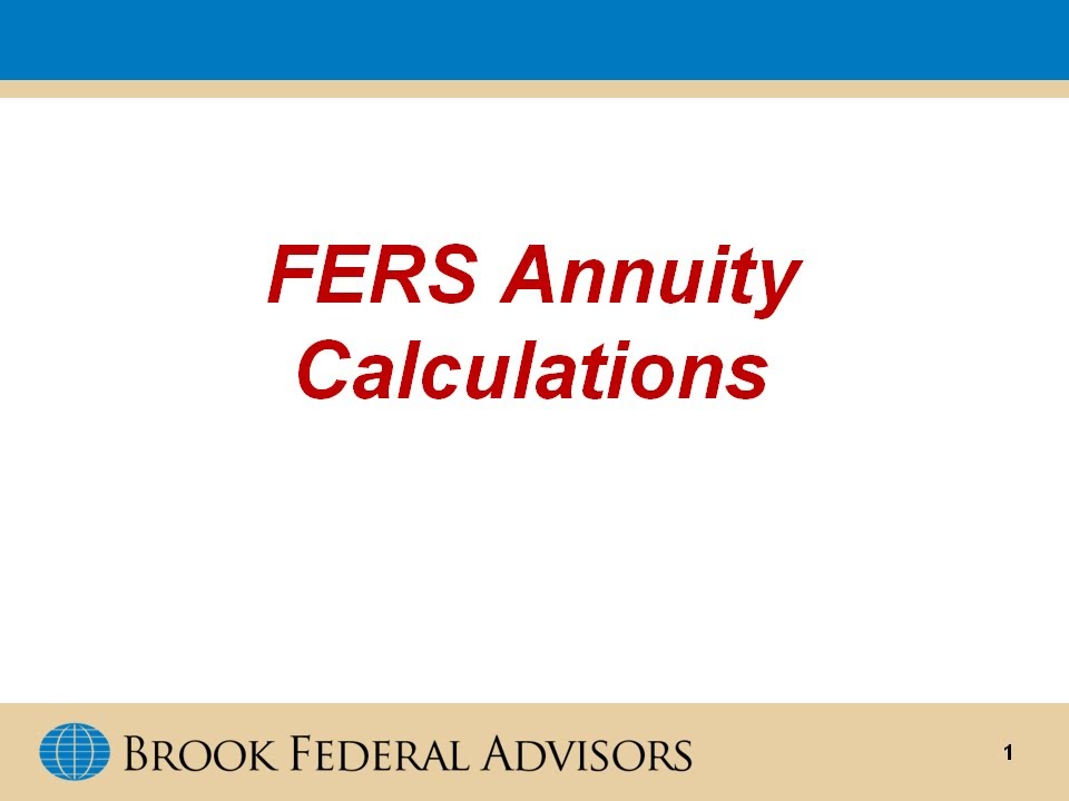 FERS Annuity Calculations