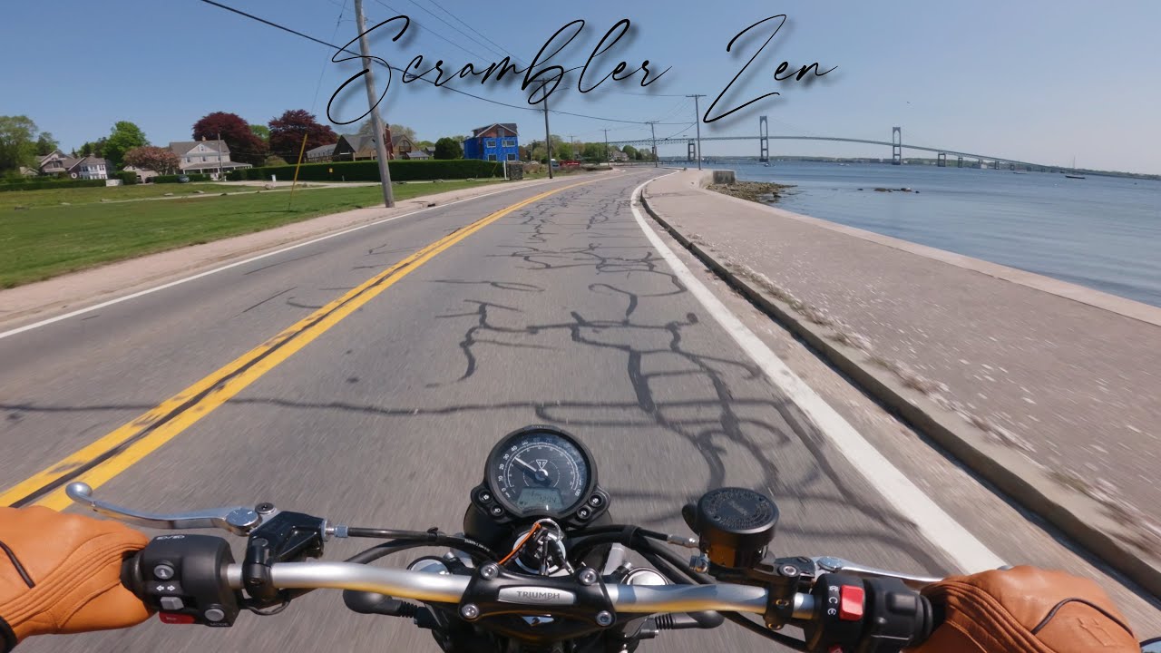 Peaceful Island Ride | Triumph Scrambler 900 ASMR with British Customs Exhaust