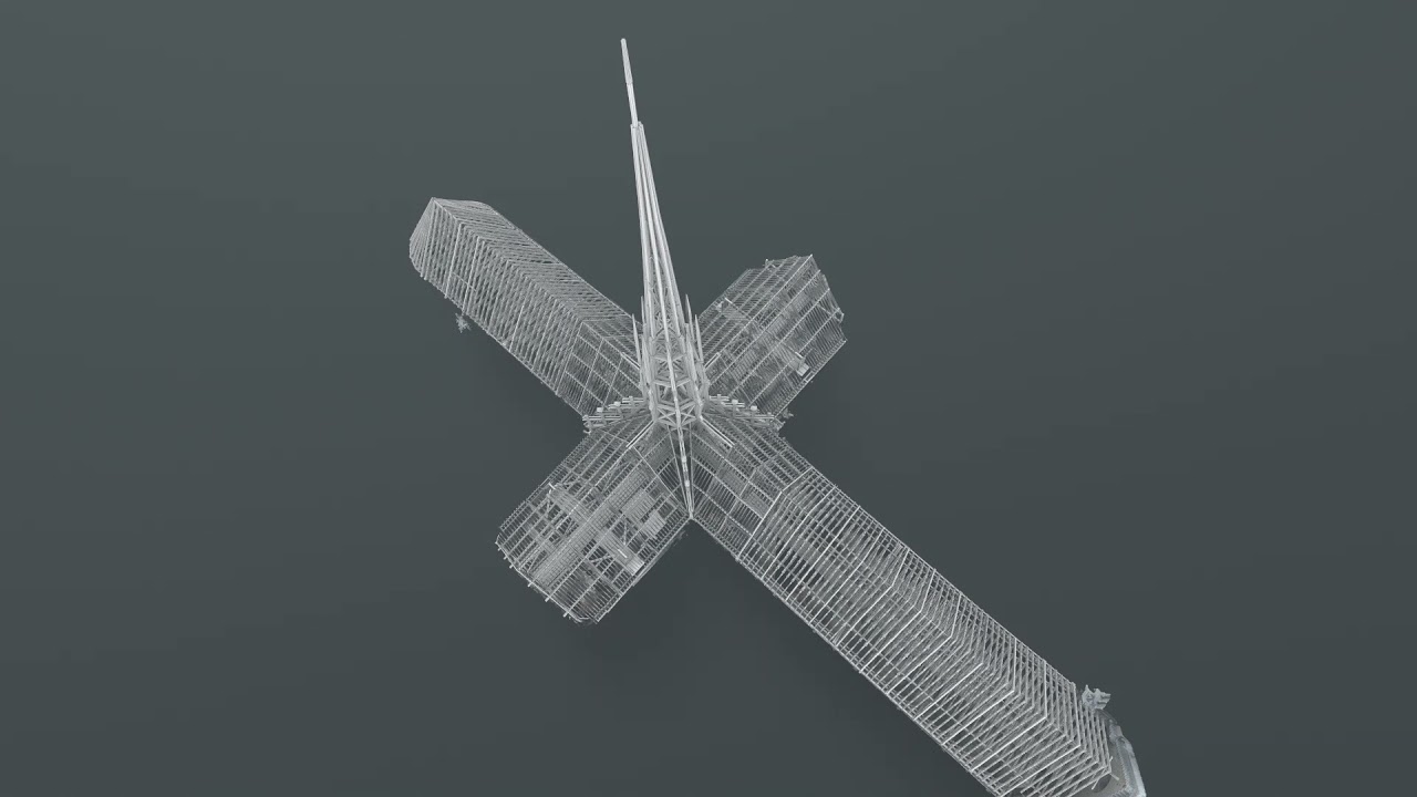 Restitution 3D des charpentes disparues de la cathédrale Notre-Dame de Paris
