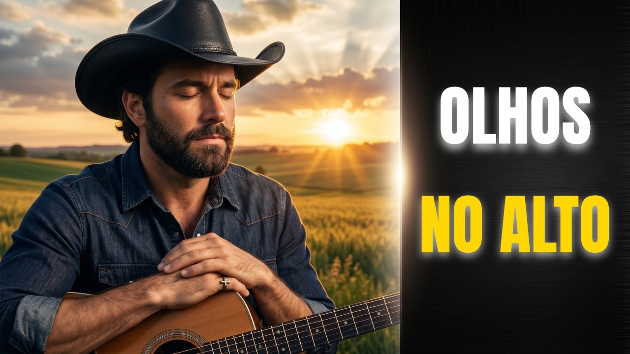DE ONDE VEM O MEU SOCORRO? 🙏 Olhos no Alto (Salmo 121) | Sertanejo Gospel