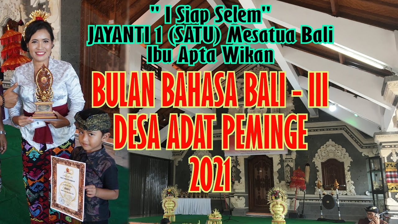 Satua Bali - SIAP SELEM - Jayanti 1