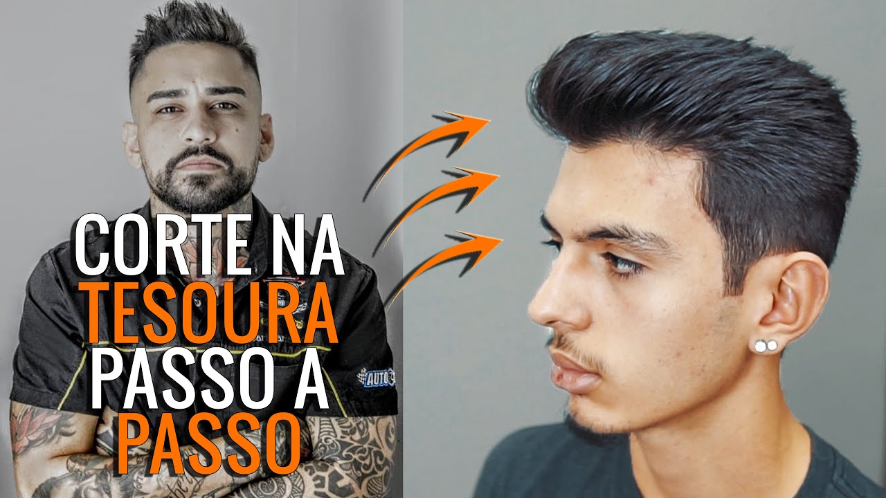 CORTE NA TESOURA PASSO A PASSO - MANEIRA FÁCIL E RÁPIDA