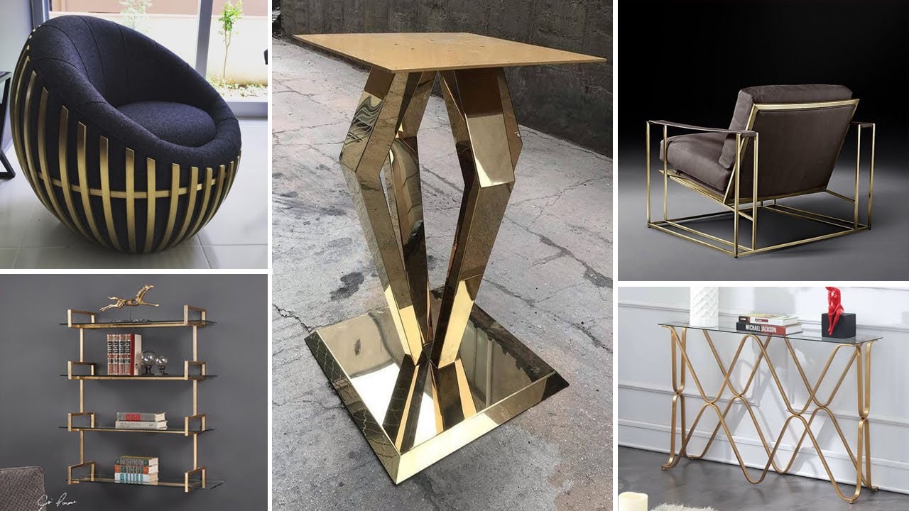 60 идей мебели из золота | Золотая мебель | Золотой декор для дома