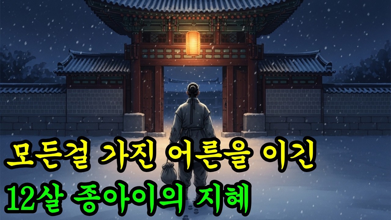 부모도 아무것도 없는 12살 종아이가 모든 걸 가진 어른을 이긴 방법  |야담|설화|민담|전설|옛날이야기|수면동화