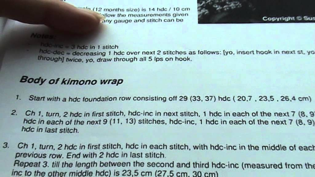 Learn to Crochet: Reading patterns