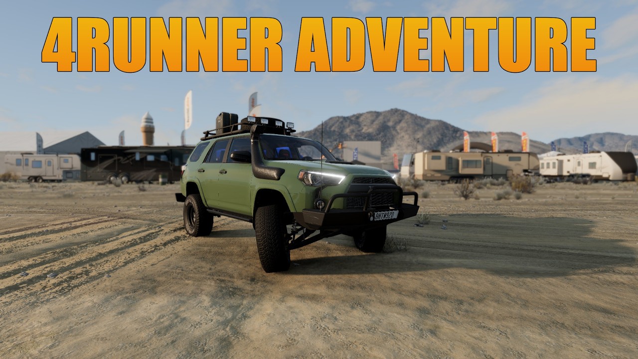 BeamNG: Toyota 4Runner Adventure | From Desert Camp to Salt Flats